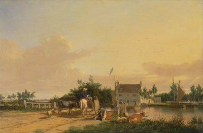 Buckenham Fähre, am Fluss Yare, Norfolk von Joseph Stannard